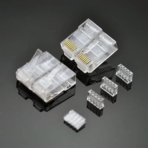 The db9 connector pins are labeled with the pin number next to each pin in small uses of rollover cable: Conector Rj45 Cat6 Com Guia Pacote 100pçs - R$ 79,90 em ...