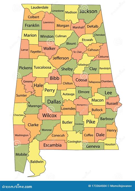 Alabama Counties Map Printable Printable Word Searches