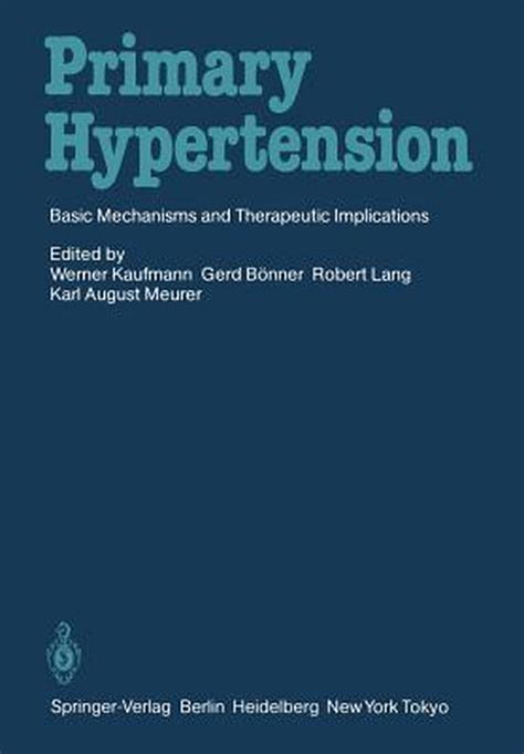 Primary Hypertension 9783540163909 W Kaufmann Boeken