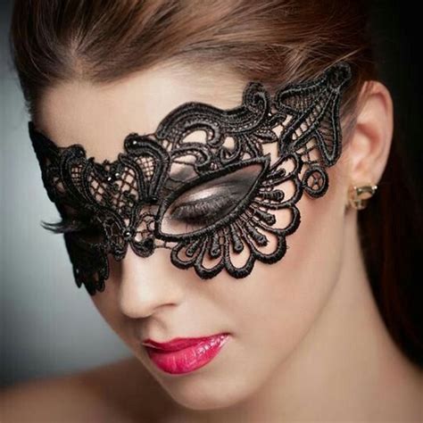 New In Stock ۩sexy Lace Eye Mask Women Black Masquerade Mask For