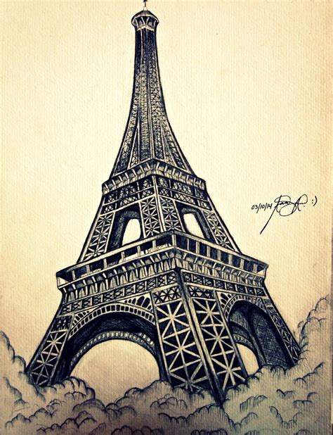 Eiffel Tower Drawing Sketch At Explore Collection