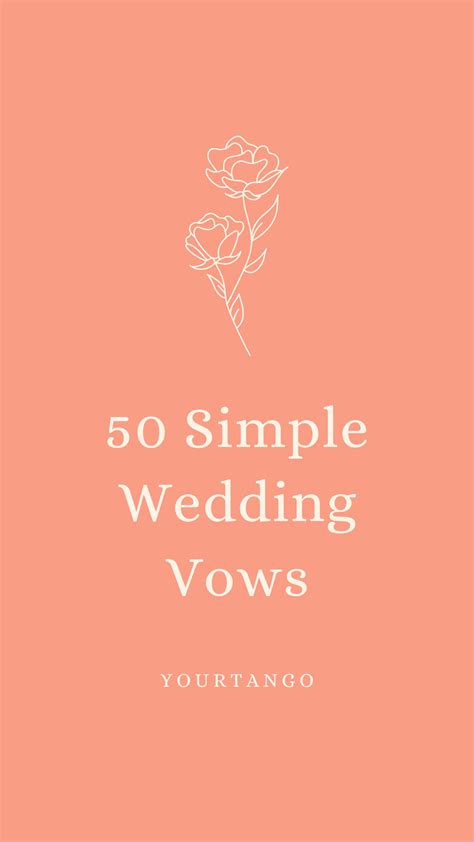 50 Simple Wedding Vows To Say To Your Partner | Simple wedding vows, Wedding vows, Best wedding vows