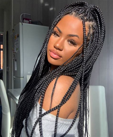 Goddess braids style with low pigtails big diagonal braids always look a bit more interesting than those that run straight backwards. Latest Braided Hairstyles For Black Women 2021 | Stylescatalog
