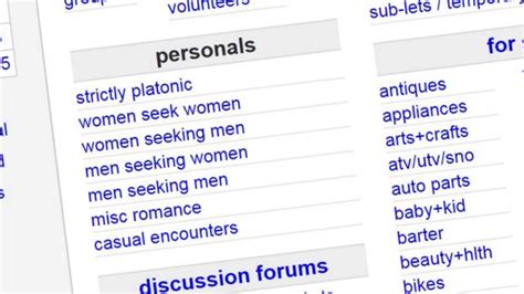 Craigslist Drops Dating Ads After New Law World Justice News