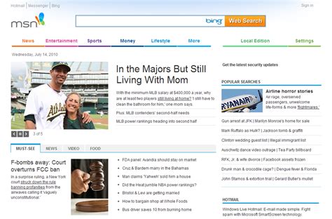Msncom News Usa Magazine News Screenshot Page
