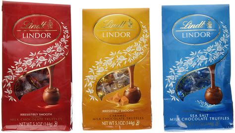 Lindt Lindor Chocolate Truffles 3 Flavor Variety Pack 1 Lindt Lindor