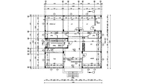 Working Drawing Plan Of Huge Bungalow Architectural