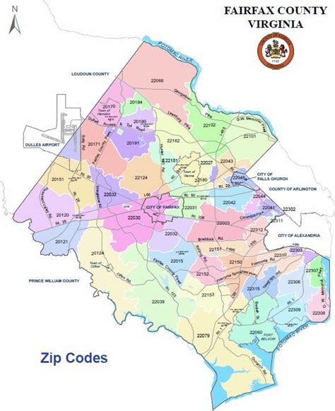 25 Zip Code Map Northern Virginia Maps Database Source