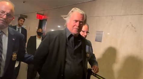 Steve Bannon Gets Perp Walked Inside Manhattan Courthouse