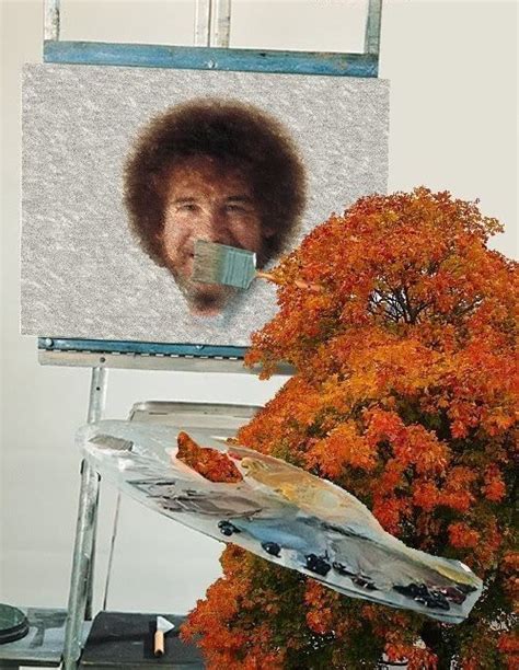 A Happy Little Tree Painting Bob Ross Memes Románticos Imágenes