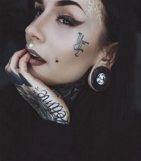 Pin By Ş H Ř Ë Ĕ On Ink Me Face Tattoos For Women Face Tattoos Small Face Tattoos