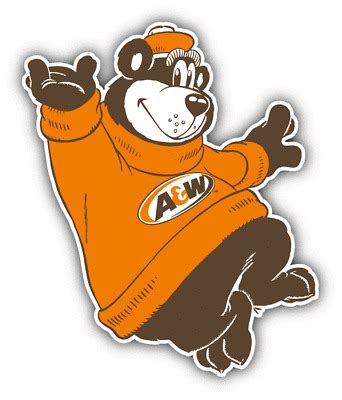 A commercial for a&w's the friendship continues ad campaign, featuring the a&w bear and the old. A&W Root Beer Bear Logo Car Bumper Sticker Decal - 3'', 5 ...