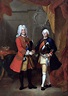 Augusto o Forte (1670-1733), rei da Polônia, e Frederico Guilherme I ...