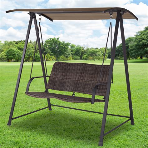 Garden winds recommends that you purchase this replacement swing canopy if you have this particular swing (see pictures below) from lowe's. Replacement Canopies for Walmart Swings - Garden Winds