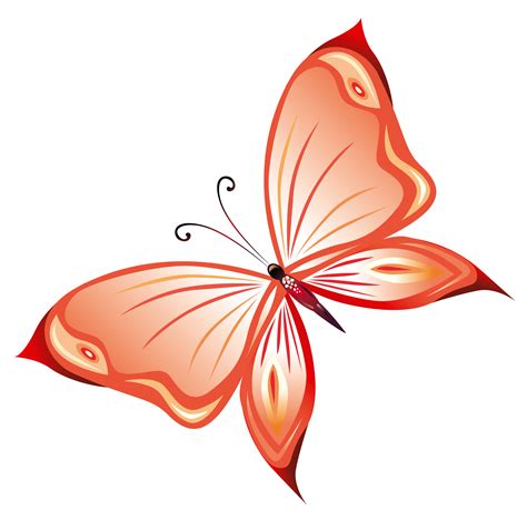 Transparent Red Butterfly Png Clipart Butterfly Pictures Butterfly