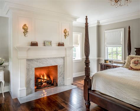Simple Master Bedroom Fireplace With Diy Home Decorating Ideas