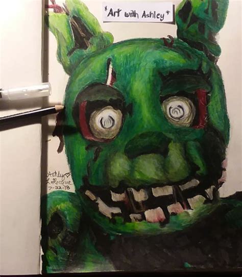 20 Latest Fnaf Drawings Easy Springtrap The Campbells Possibilities