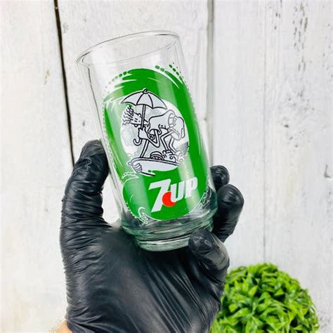 Vintage 7up Glass Fido Dido Character Etsy