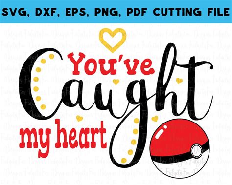 Pokemon Valentine SVG Pokemon DXF EPS Pdf Png Cut File for - Etsy UK