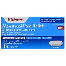 Walgreens Menstrual Pain Relief Caplets Walgreens