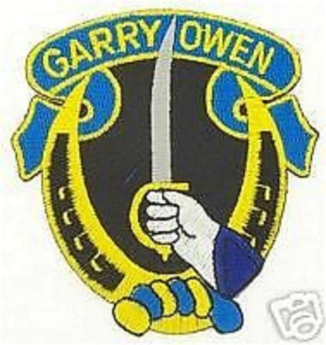 Army 7th Cavalry Garry Owen Shoulder Vest Patch Ebay