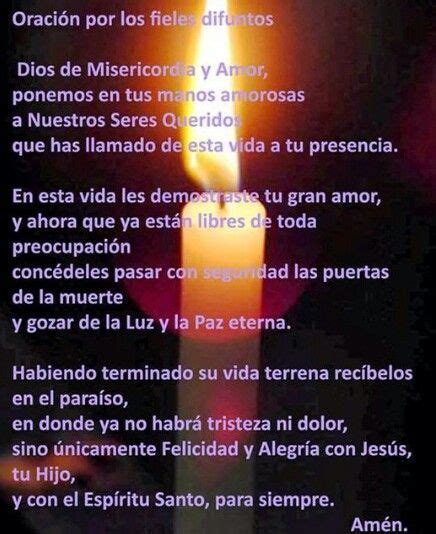 Oración Por Los Fieles Difuntos Oraciones Oraciones Para Enfermos