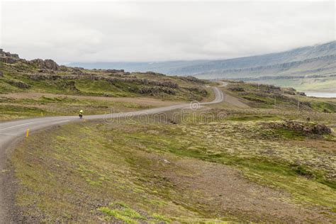 Iceland Ring Road Winding Through Scenic Landscape Stock Image Image