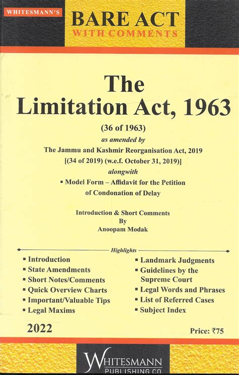 The Limitation Act 1963bare Act