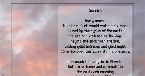 Latter Day Saint Poetry By Loretta Harbertson Sunrise