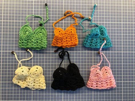 Small Crocheted Nude Crocheted Backs Colors To Choose For Etsy Etsy
