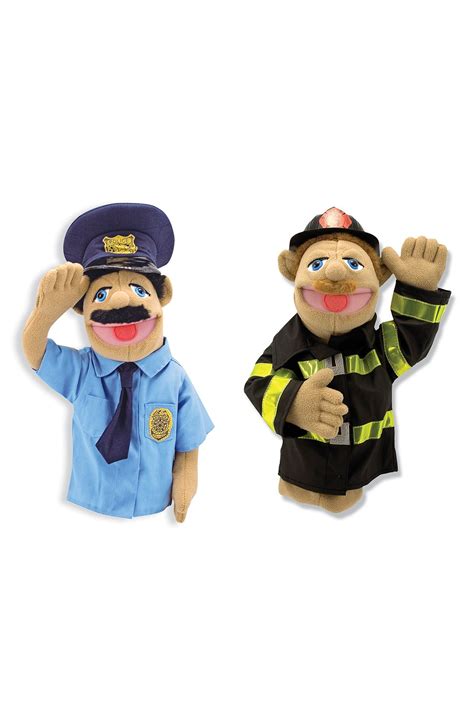 Melissa And Doug Police Officer And Firefighter Hand Puppets Nordstrom