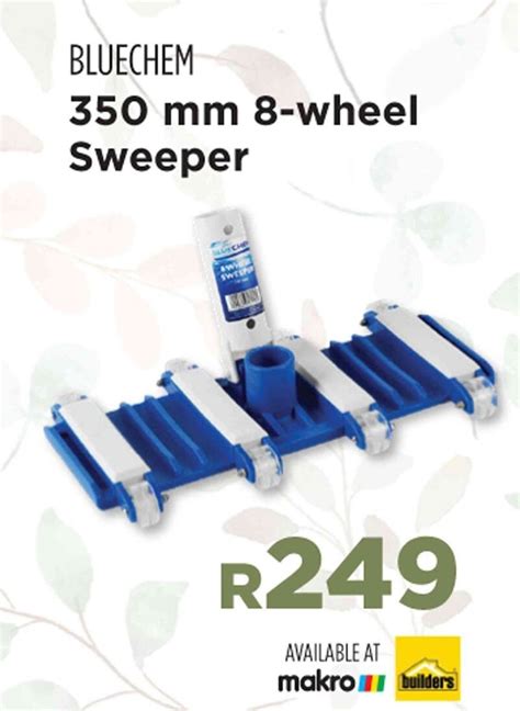 Bluechem 350 Mm 8 Wheel Sweeper Offer At Builders Warehouse