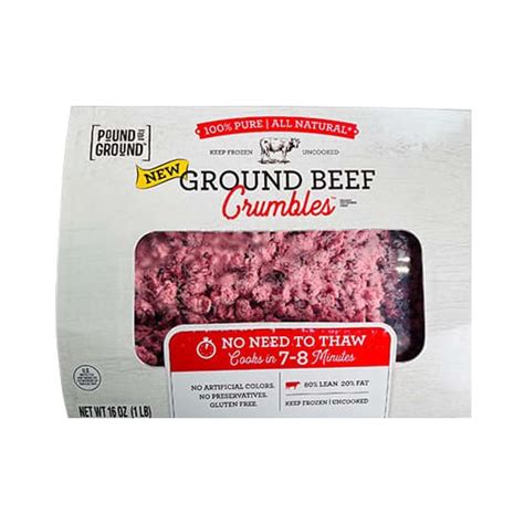 80 Lean Ground Beef Crumbles Pound Of Ground 1 Lb Delivery Cornershop By Uber