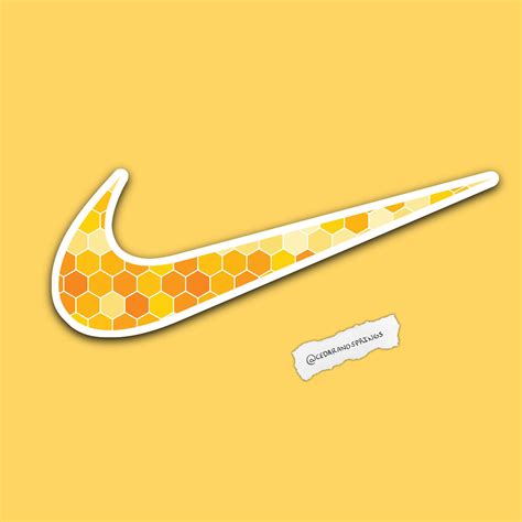 Honeycomb Nike Sticker Honeycomb Sticker Custom Nike Decal Etsy In