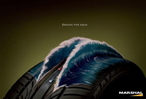Kumho Tires Design For Aqua Ads Of The World™ Print Ads Banner