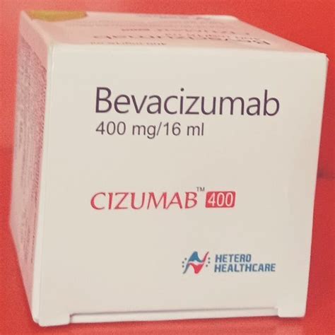 Cizumab 400 Hetero Healthcare Bevacizumab Injection Packaging Box 16
