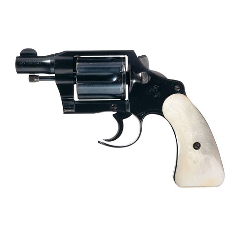 Colt Detective Special Revolver With Pearl Grips And Fitz Special