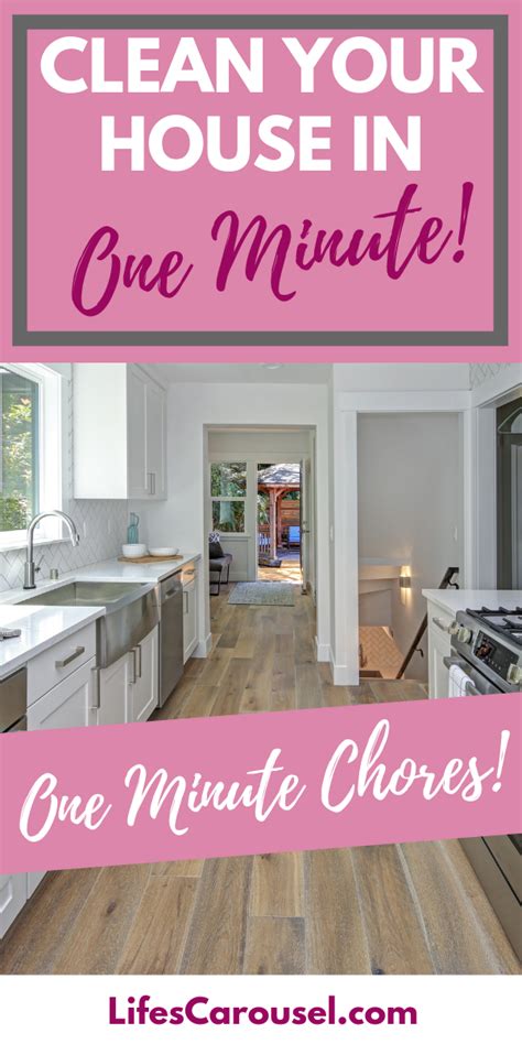 Got A Minute Try One Of These One Minute Chores To Keep Your Home
