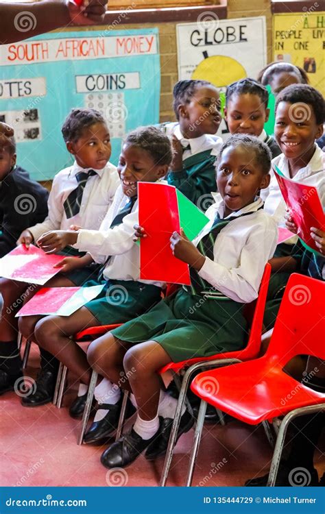 African Children In Primary School Classroom Editorial Stock Image