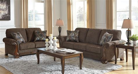 Miltonwood Brown Fabric Living Room Set — Casa Linda Furniture