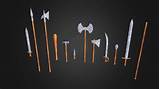 Simple Melee Weapons - Download Free 3D model by tediuminteractive ...
