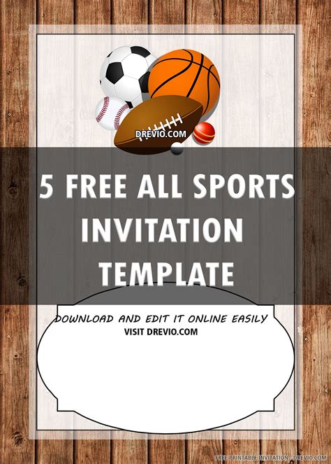 Free Printable Sports Invitations