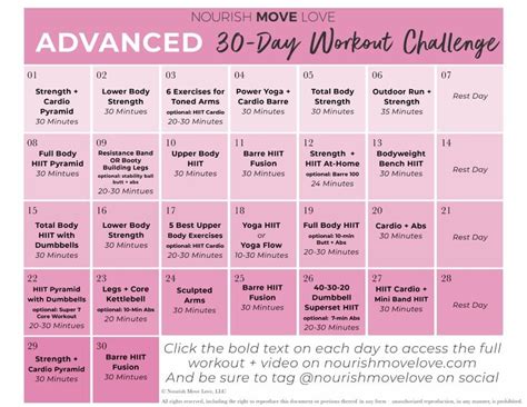 How To 30 Day Workout Schedule Get Your Calendar Printable