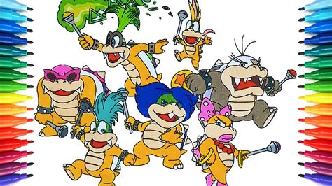 Nice Image Koopalings Coloring Pages How To Draw Super Mario Bros My