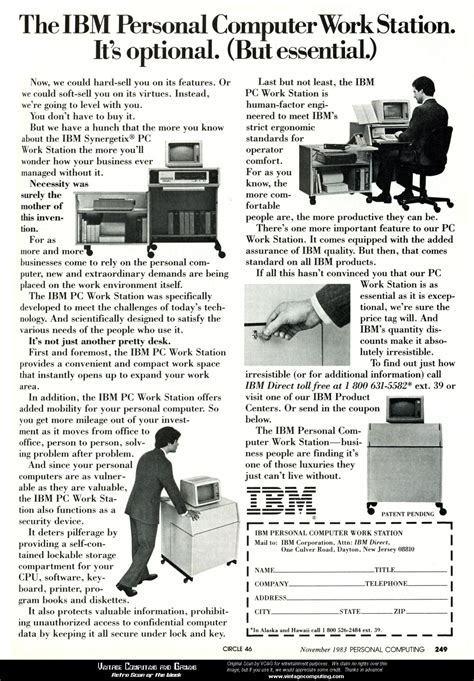 Vcandg Retro Scan Of The Week The Official Ibm Pc Desk