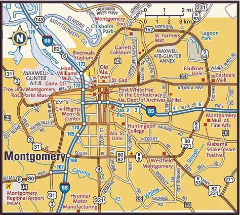 Montgomery Alabama Area Map Our Beautiful Wall Art And Photo Ts