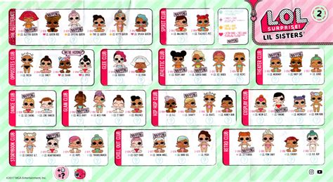 Lol Surprise Lil Sisters Doll Series Checklist List Collector Guide