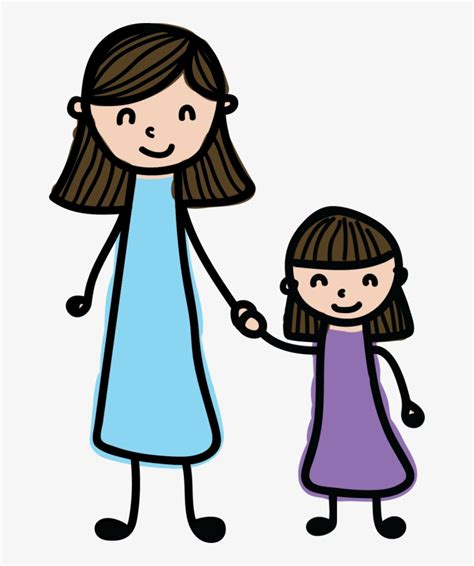Free Clipart Mom And Daughter