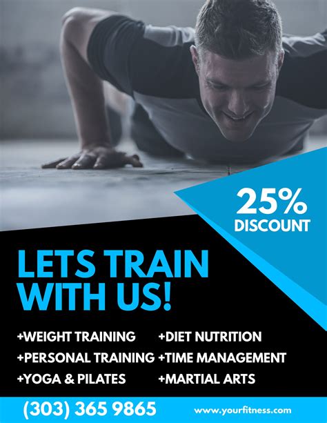 Gym Ad Poster Flyer Social Media Graphic Design Template Workout