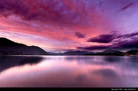 Sunset At Lake Wanaka New Zealand Travel Memories Pinterest